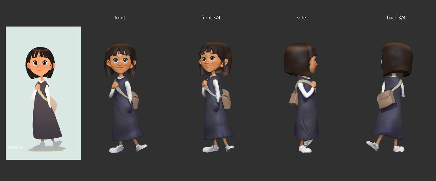 3D model &amp; polypaint (ZBrush)