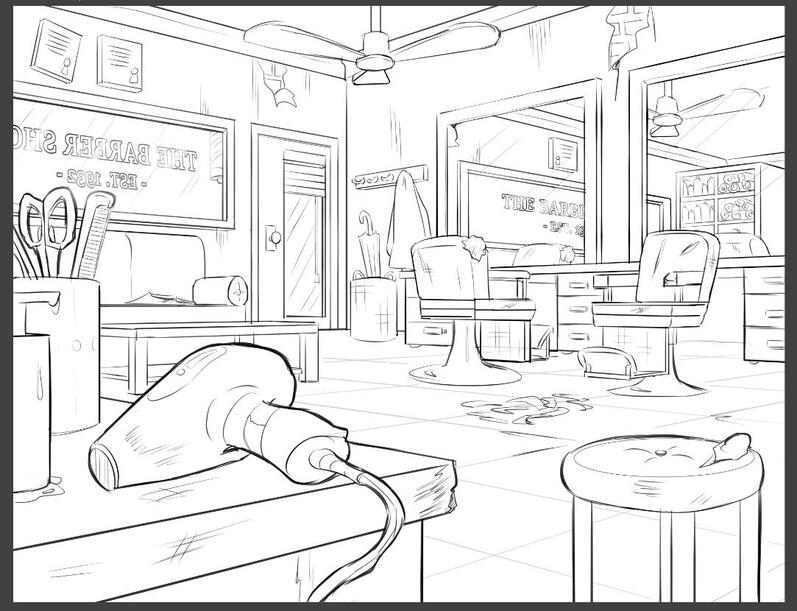 barber shop (layout)